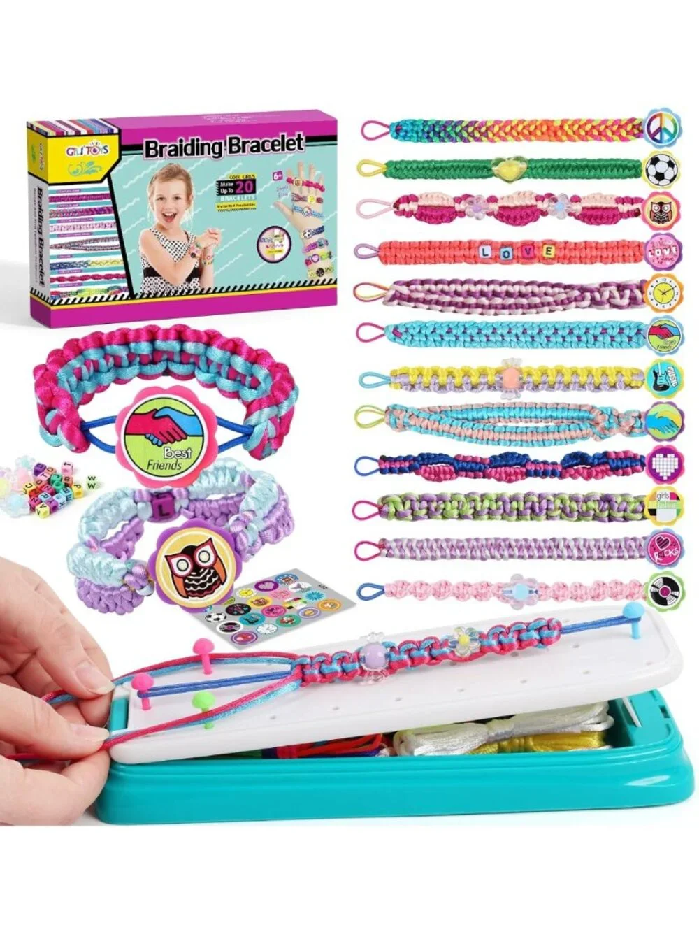 DIY Friendship Bracelet Making Kit for Girls - Fun Jewelry Craft for Ages 8-12